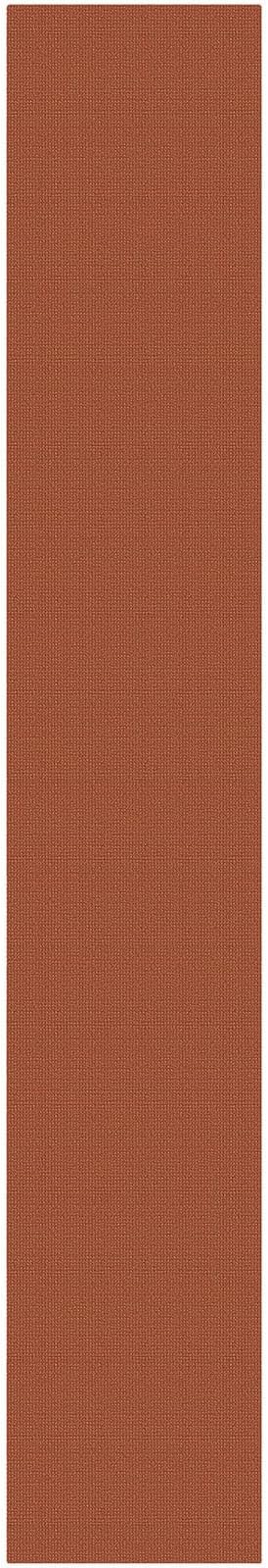 KOZYFLY Orange 2.5'x16' Runners Rugs for Hallway, Extra Long Washable Runner Rug, Woven Non Slip Kitchen Runner, Cotton Entryway Rug, Floor Carpet for Entry, Aisle, Hall, Burnt Orange/Tan