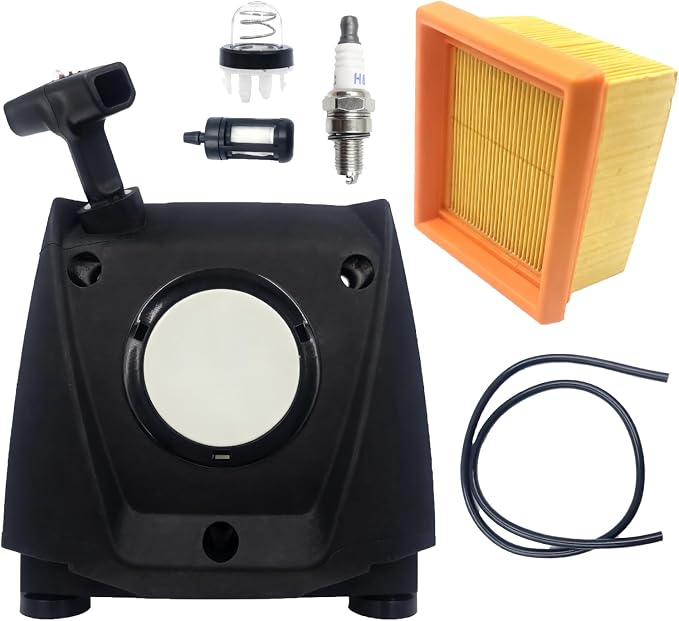 Complete Recoil Starter Set for Stihl BR800/BR800X | 4283-190-4001 Pull Starter Assembly with Air Filter | Backpack Leaf Blower Replacement Parts