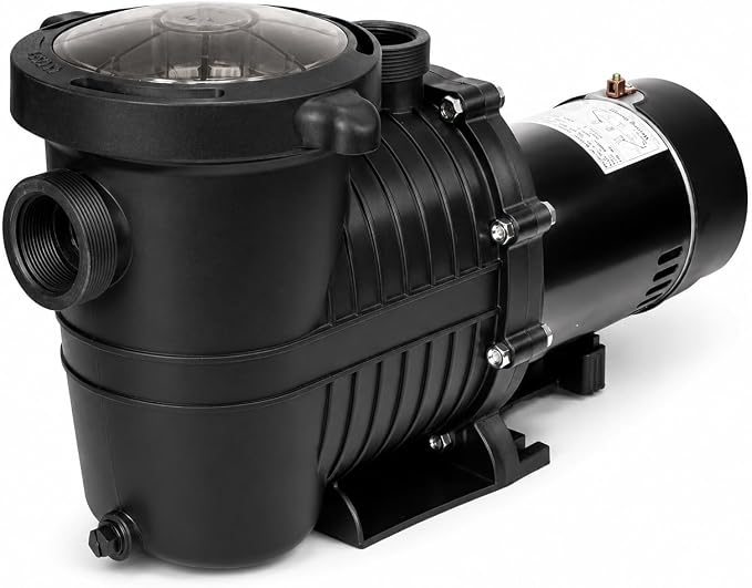 XtremepowerUS Dual Speed In-Ground Swimming Pool Pump Spa High Flow 1.5" NPT With Slip-On Fitting Included, Filter Basket, 230V (4359 GPH)