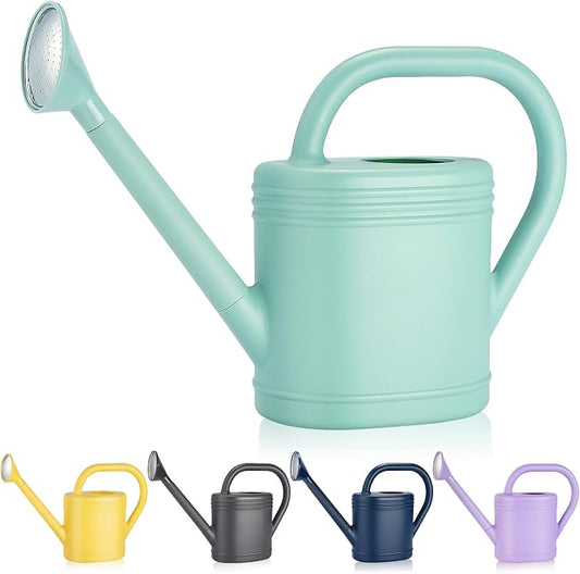 1 Gallon Watering Can for Indoor Plants, Garden Watering Cans for Outdoor Plant House Flower, Modern Plant Watering Can Large Long Spout with Sprinkler Head