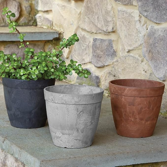 Root & Vessel Dolce Round Planter, Rust, 8"