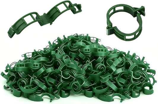 Plant Support Clips, 2026 Upgraded Tomato Plant Clips for Climbing Plants, Reusable Plastic Garden Clip for Grape Cucumber Stems Outdoor Vine Fixing Clip Gardening Supplies (200, Green)