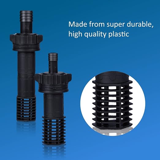 Toolazy Ebb and Flow Fitting Kit - 7-Piece Fill and Drain Bulkhead Fitting Set with 1/2" & 3/4" Outlets, Screen Fittings and Extensions for Hydroponic Flood and Drain, Aeroponic and Aquaponic Systems