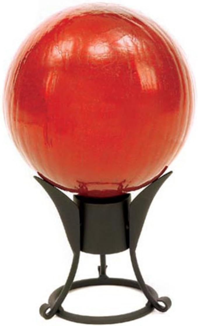 Achla Designs 12-Inch Crackle Gazing Globe Ball, Blue Lapis