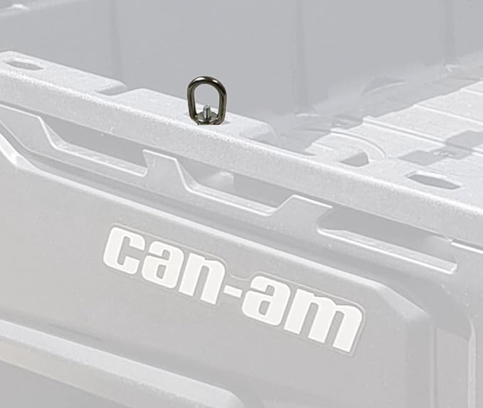Can-Am Tie Down Anchors (4-Pack) – Twist & Lock Bed Rail Cargo Anchors with Integrated Eyelets – ompatible with Can-Am Defender, Commander, & LinQ Systems – Made in USA