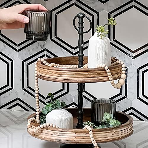 Kate Aspen Ribbed Glass Candle Holder Set - 6 Smoke Gray Tealight Holders for Home, Kitchen, Room or Living Room Decor - Vintage Tea Light Votive Accent for Table or Shelf Styling - Image 2