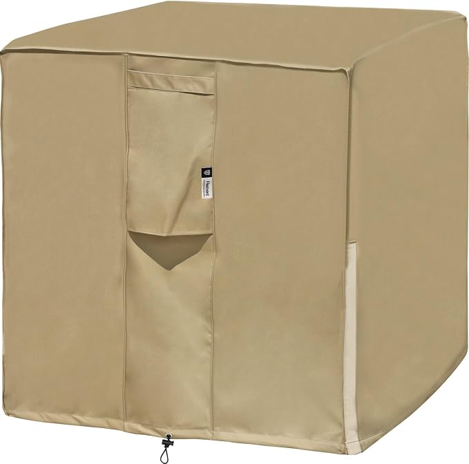 Air Conditioner Covers for Outside Units - 30 x 30 Inch Outdoor Central AC Cover with Waterproof 600D Durable Canvas, Square Universal Patio Furniture Cover (30"L x 30"W x 36"H)