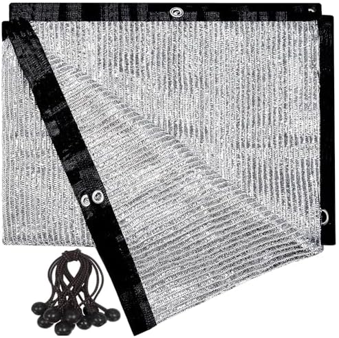 70% Reflective Aluminum Shade Cloth 6.5x10FT – All-Season Sun & Frost by UNIUP
