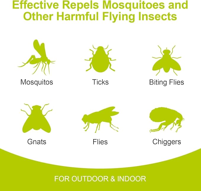 Mosquito Repellent Outdoor Patio - Mosquito Repellent Outdoor Powerful Indoor & Outdoor Protection - 24 Pack
