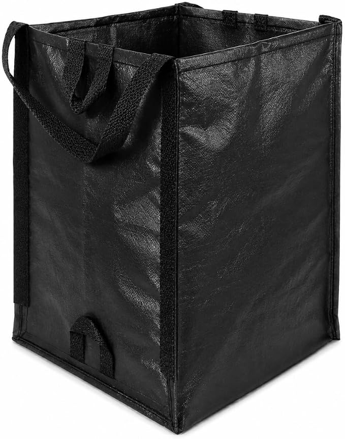DURASACK Heavy Duty Home and Yard Bags, Black, 3 Pack