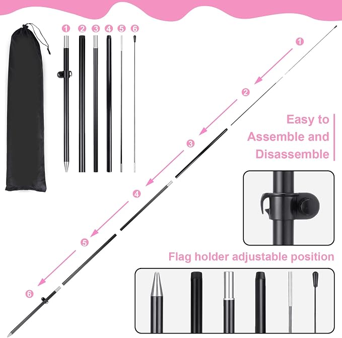 Buryeah Lemonade Feather Flag for Business Advertising 7x5.4ft Feather Flag Sign with Flagpole Ground Stake Portable Bag Lemonade Themed Banner with Rope for Outside Garden Business Party (Pink)