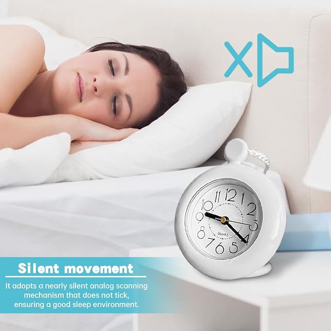 Waterproo-f Bathroom Hanging Clock, Shower Rope Clock with Stand Dual Purpose Wall Clock with Towel Rack Easy to Read for Kitchen, Toilet, 4.72 inch Round Size