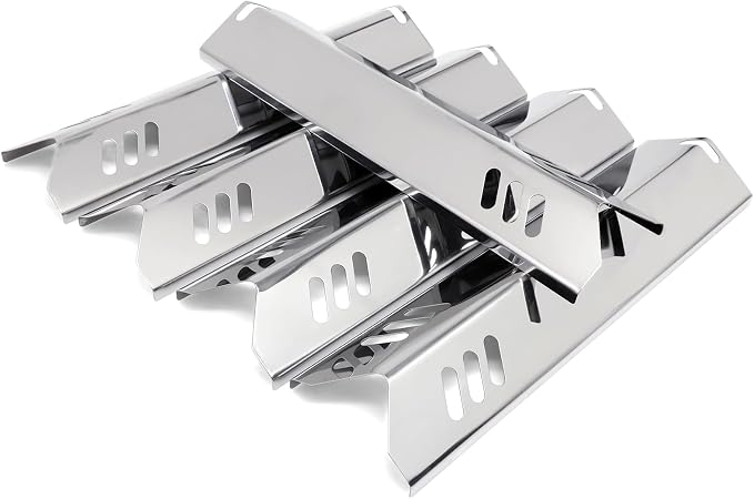 Criditpid Heat Plates Shield Tents for Dyna-glo DGF510SBP, DGF510SSP, DGF493BNP, Backyard Grill BY13-101-001-13, BY14-101-001-02, BY13-101-001-12, 15 Inch Burner Cover for Dyna glo Grill Parts, 5-Pack