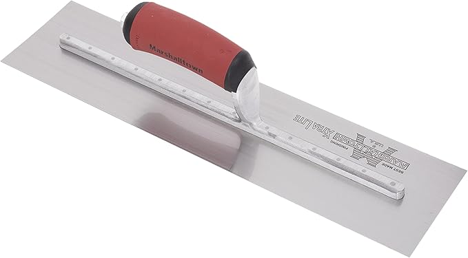 MARSHALLTOWN High Carbon Steel Finishing Trowel, 4 x 16 Inch Concrete, Masonry and Drywall Finishing Tool, Assembled in USA, MXS66D