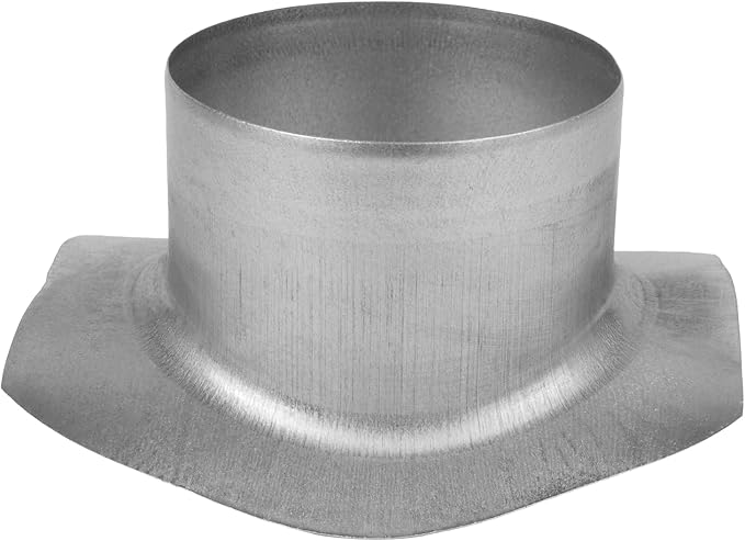 Repa Market Round 90 Degree Splitter for 10” Duct - 4" Outlet Branch Connector - Galvanized Steel Saddle Takeoff, Heavy Duty Supply/Exhaust Air Ventilation Duct Work Collar, Range Hood Duct Adapter