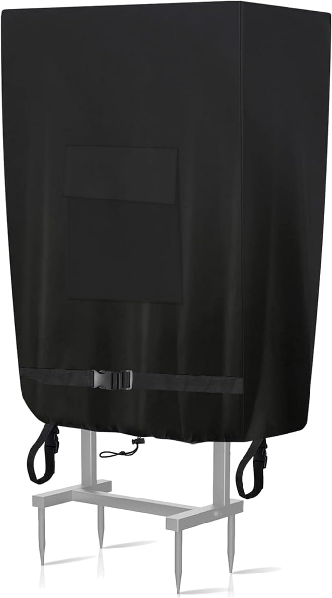 Garden Hose Holder Cover, Extends Hose & Hose Holder Lifespan, Weatherproof Protection against Rain, Sun & Snow, Universal Fit for Hose Hangers (Black)
