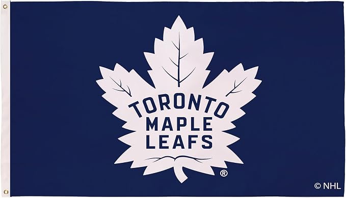 Team Sports America NHL Toronto Maple Leafs 3' x 5' Outdoor Durable Flag with Grommets, Heavy Duty Flag & Banner for Outdoor Garden Patio, Indoor Wall Decor Flag, Works with Flag Poles for House