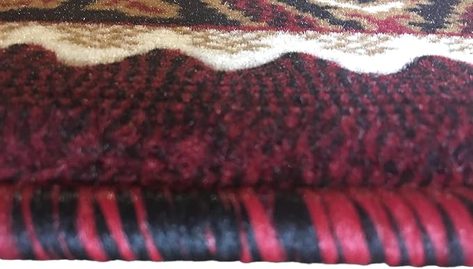 YHSF South West Native American Area Tribal Rug - Red, 2' x 3'4" | Easy-Clean, Soft & Durable Tribal Rug for Living Room, Bedroom, Kitchen & More - Stain-Proof Runner for Home Decor
