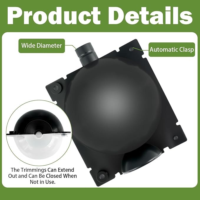 36 Pcs Air Layering Propagation Kit with Zip Ties Half Black Half Transparent Air Layering Pods Propagation Box Reusable Rooting Grafting Ball Box for Medium Plants