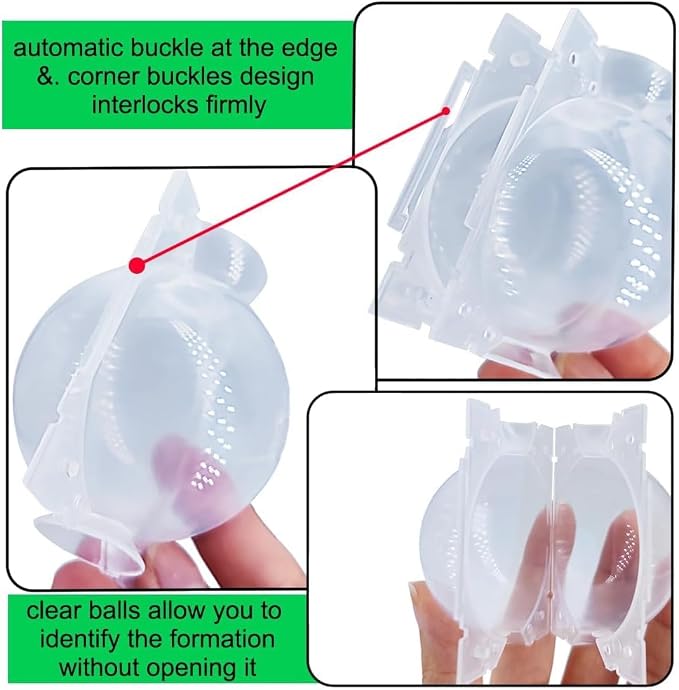 9 Pcs Air Layering Pods,Reusable Half Transparent Rapid Root Plugs Air Layering Propagation Kit Grafting Tool Plant Root Growing Box Plant Propagation Station Rooting Ball