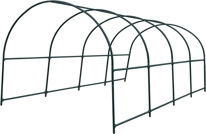 Greenhouse Replacement Frame for 16' X 7' X 7' Larger Hot Garden House , Support Arch Frame Climbing Plants/Flowers/Vegetables (16' X 7' X 7')