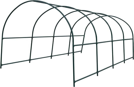 Greenhouse Replacement Frame for 16' X 7' X 7' Larger Hot Garden House , Support Arch Frame Climbing Plants/Flowers/Vegetables (16' X 7' X 7')