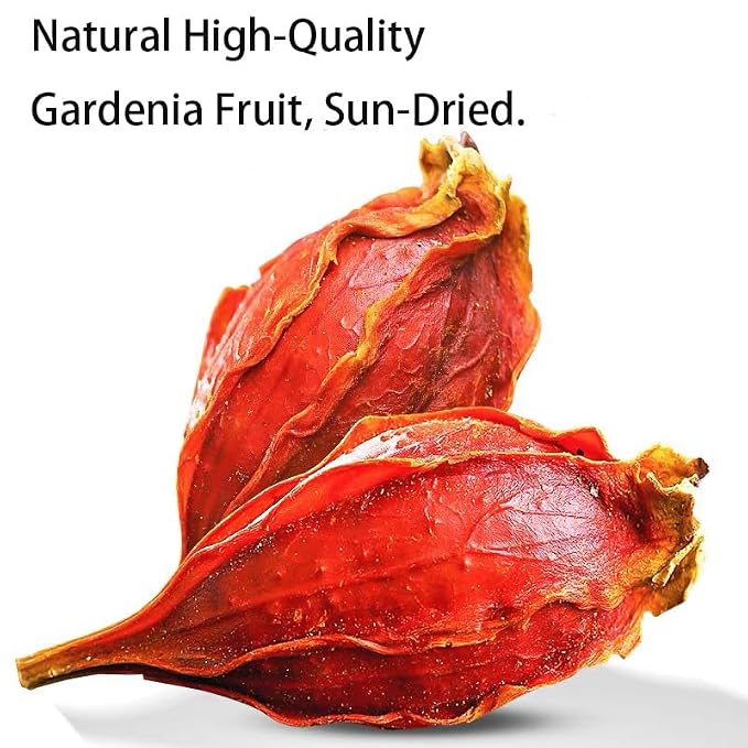 Gardenia Fruit -山栀子 8.81oz/250g Pure Natural Chinese Herbal Medicine- Cape Jasmine Fruit- Dried Whole Herbal Spice for Tea, Cooking (Dried Gardenia Fruit)