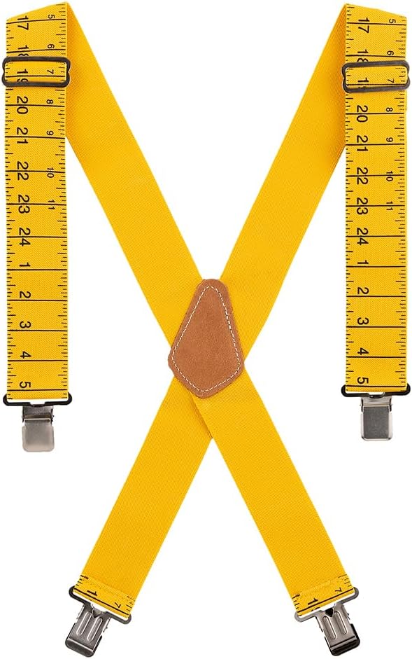 Bucket Boss - Liar’s Suspenders, Belts & Suspenders (61100), Yellow (Yardstick)
