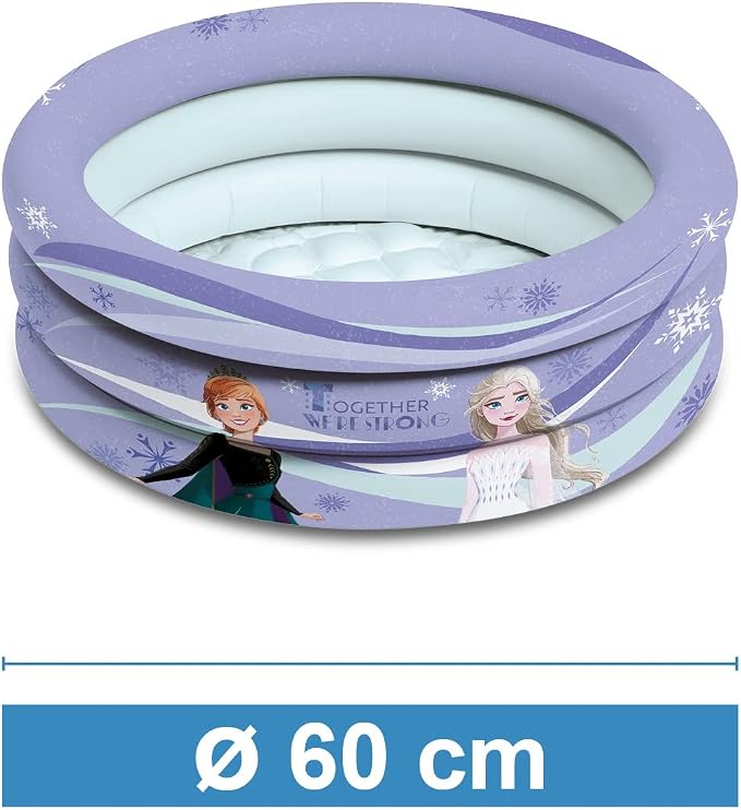 Mondo Toys - FROZEN | 3 Rings Pool - Inflatable pool for children 3 rings - diameter 60 cm - with soft bottom - 16917