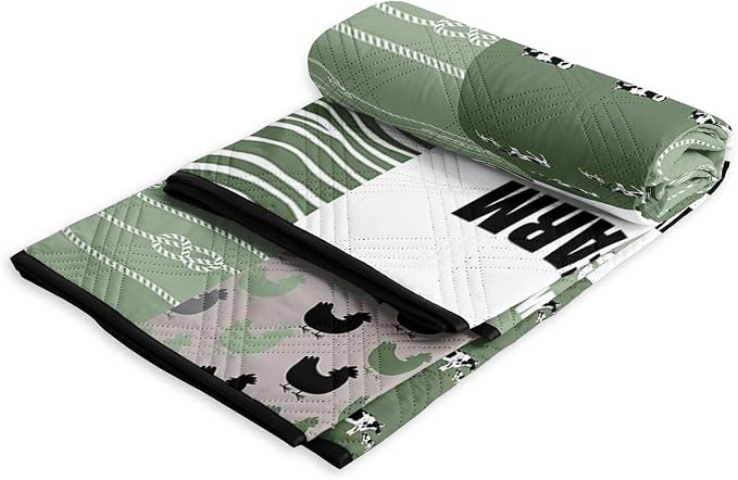 Outdoor Picnic Blanket,Portable Sandproof Waterproof Picnic Mat,Farm Animals Printed Camping Beach Mat for Sand and Wet Grass Hiking (Farm Animals L)