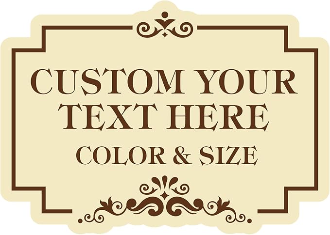 Custom Sign Outdoor Metal - Personalized Sign for Outside House,Deliver Delivers,Road,Pool,Yard,Garden,Porch,Backyard,Business,Fade Resistant Highly Visible 18 x 12 inch