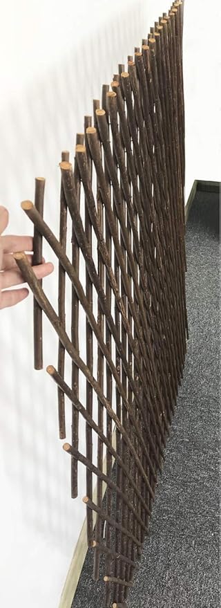 Sumery Nature Willow Trellis Expandable Plant Support Plant Climbing Lattices Trellis Willow Expandable Trellis Fence for Climbing Plants Support 36x92 Inch,Double Panel (2, Willow Wicker Fence)