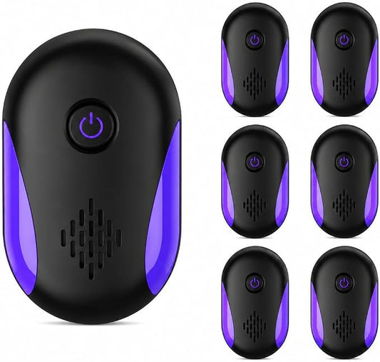 2026 Upgraded Ultrasonic Repeller 6 Packs, Indoor Ultrasonic Repellent for Roach, Rodent, Mouse, Bugs, Ant, Mosquito, Mice, Spider, Electronic Plug in Pest Control