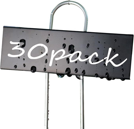 Plant Labels Metal Garden Plant Markers Flower Label Weatherproof Stake Tag Garden Plant Tags with Pen for Seedling Nursery Flower Herb Vegetable Greenhouse(30 Pack) (Black)