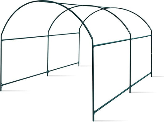 YardGrow Greenhouse Frames for Larger Hot Garden House Support Arch Frame Climbing Plants/Flowers/Vegetables Outdoor (10x7x6 FT)