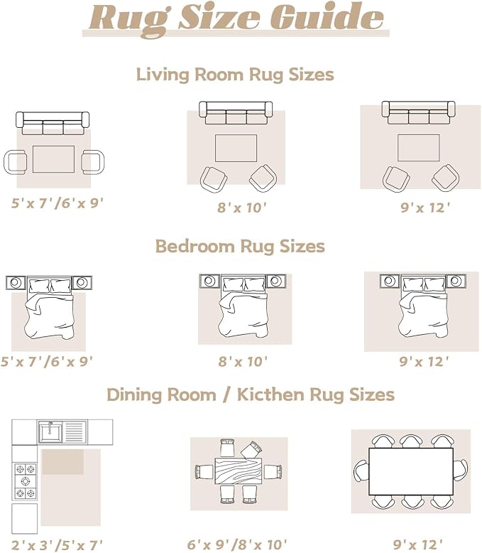 Area Rug 10x14 Washable Rug, Vintage Boho Medallion Rugs Non-Slip Soft Low Pile Large Distressed Rug Indoor Retro Carpet for Living Room Bedroom Dining Room Home Office (Beige, 10'x14')