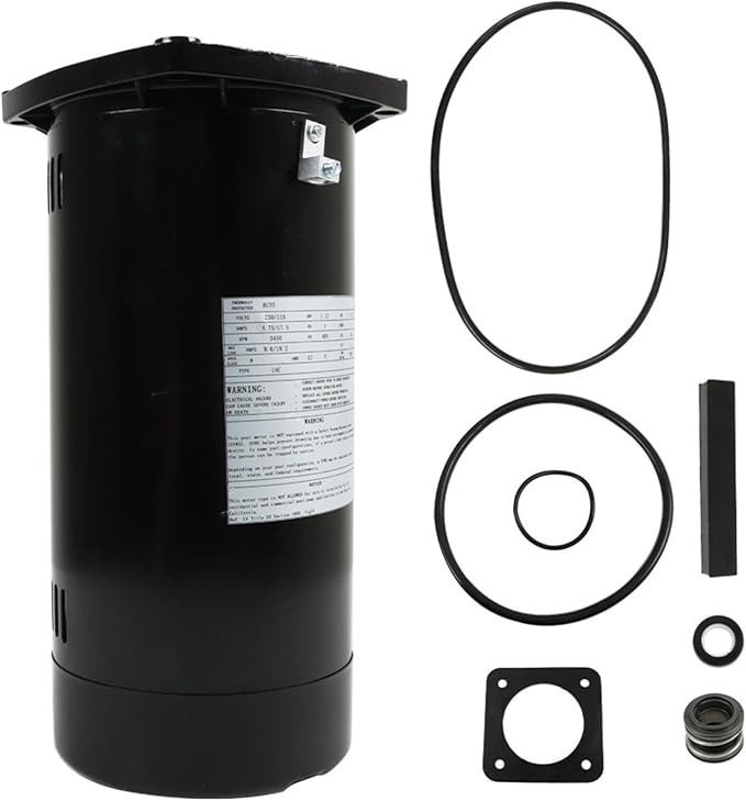 ASQ165 EUSQ1152 USQ1152 Square Flange Pool Motor 1.5HP | For Swimming Pool Circulation Equipment Replacement