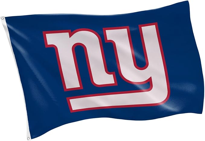 Team Sports America NFL New York Giants 3 x 5 Outdoor Durable House Flag with Grommets | Sport Team Flag & Banner | Indoor Wall Decor Flag for Room | Works with Flag Poles for Outside House