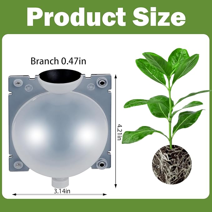 36 Pcs Air Layering Propagation Kit with Zip Ties Half Black Half Transparent Air Layering Pods Propagation Box Reusable Rooting Grafting Ball Box for Medium Plants