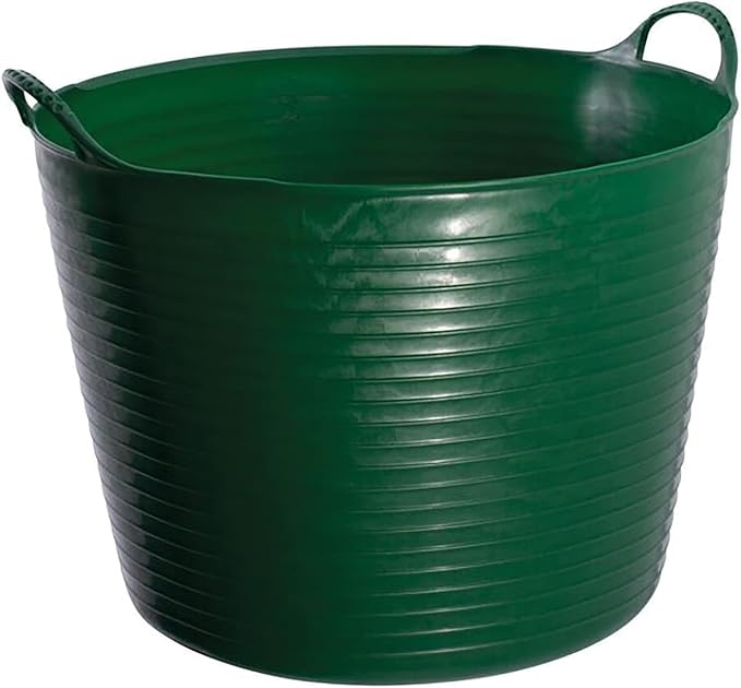 Red Gorilla Large Flexible Plastic Tub, Toy Storage, Laundry, Gardening & More, 38 Liter/10 Gallon, Green