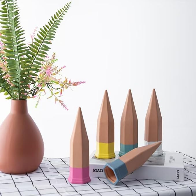Terracotta Watering Spike Set, Self Watering Planter Insert, Automatic Plant Watering Devices for Vacation Care, Garden/Office/Outdoor/Indoor Plant Decoration
