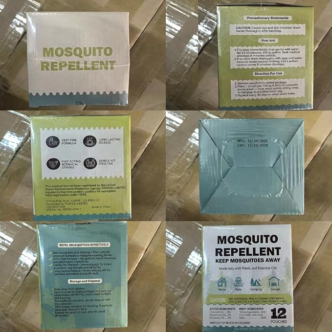Mosquito Repellent Outdoor Patio - Mosquito Repellent Outdoor Powerful Indoor & Outdoor Protection - 24 Pack
