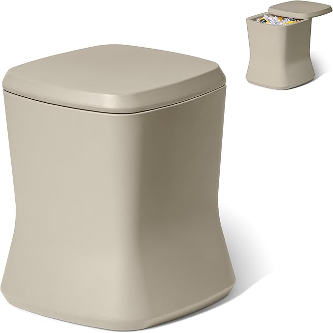 Coast Modern Outdoor Side Table Cooler- 2 in 1 Patio Decor Storage Table & Ice Chest - 25 QT - White, Gray, Sand, Stone Blue, Black