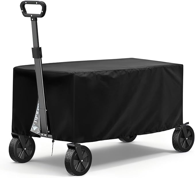 TheElves Wagon Cover, 60x34x16 inch | Outdoor Cart Covers Waterproof for Brinly 17 Cu. Ft. Poly Cart PCT-17BH, and for Other Folding Wagon, Steel Cart, Poly Cart