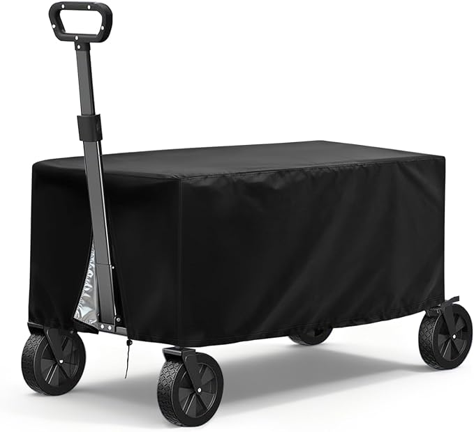 TheElves Garden Cart Cover, Outdoor Trailer Cart Covers Waterproof Heavy Duty for VEVOR 1500lbs GarveeLife 1600lbs ATV UTV Trailer Tow Behind Dump Carts - 61x29x22 inch