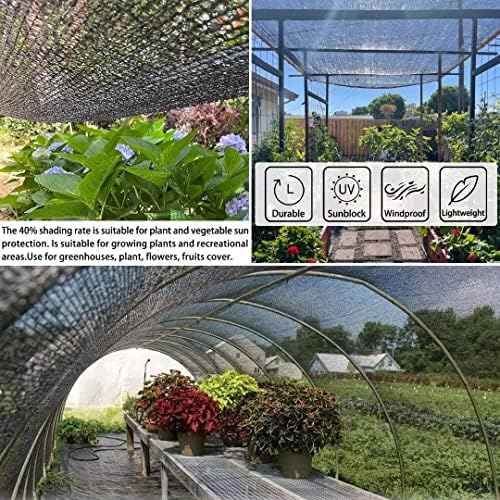 Shade Cloth for Plants Greenhouse, 40-50% Sunblock Shade Sails -for Outdoor Garden Pergola Patio Lawn Plant Pool Sun Shade Cloths for Kennel Chicken Coop Easier to Hang Shade Net Cover - Image 4