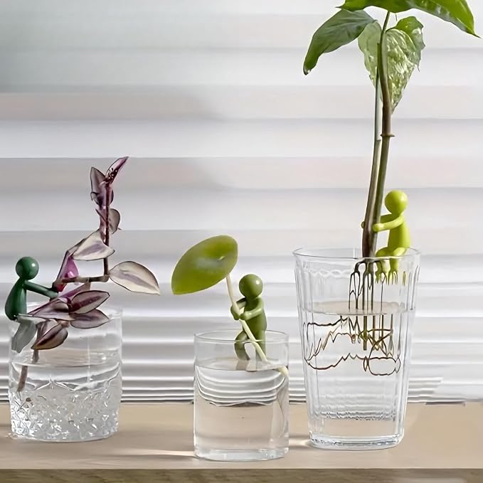 Plant Supports for Indoor Plants - Hydroponic Plant Propagation Station with Prop Drops for Plants Lovers and Water Propagation Buddies 3-Piece