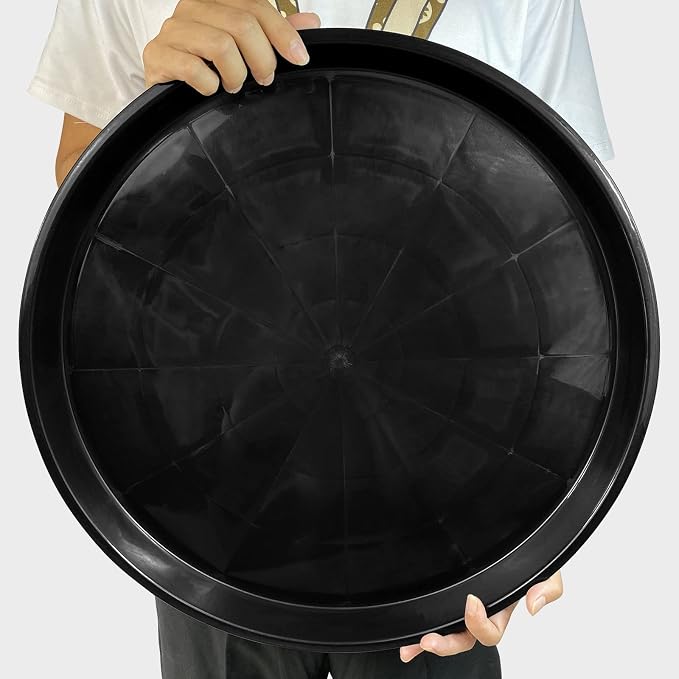 Plant Saucer 16 Inch, 5 Pack Heavy Duty Plant Tray for Pots, Plastic Pot Saucers for Plants, Large Drip Trays for Potted Plants, Round Water Tray for Indoors