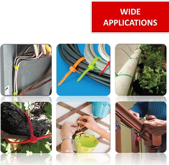 Kable Kontrol Green Zip Ties 14 Inch 100 Pcs, 120 Lbs Tensile Strength, Self-locking Nylon Colored Cable Ties Wire Wraps for Indoor or Outdoor Use