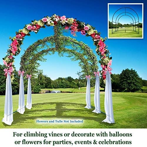 Greenhouse Replacement Frame for Outdoor Larger Hot Garden House,Support Arch Arbor Frame Climbing Plants/Vegetables/Flowers-Only Frame (16.4'x 7' x 7.2')
